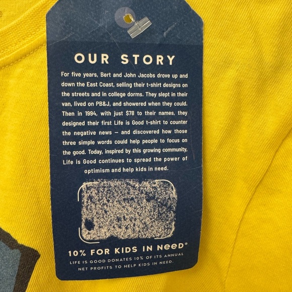 NWT Yellow Life is Good Pontoon Boating Just Add Water Crusher Tee Shirt Size S - Picture 5 of 9